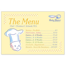 Baby Bistro Box Recipe Cards