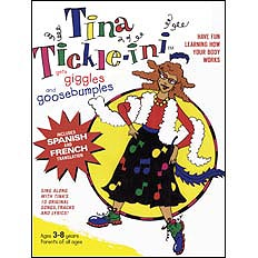 Tina Tickle-Ini Gets Giggles & Goosebumples Multi-Lingual CDs & Coloring Activity Book