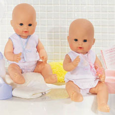 Toydirectory Paul Emma Drink And Wet Bath Babies From Corolle Dolls