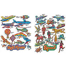 Color Your Own Poster: Flight & Speed by HYGLOSS PRODUCTS INC.