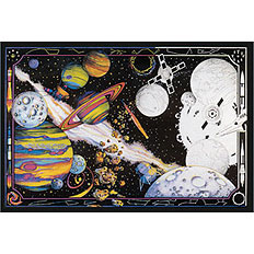 Color Your Own Poster! Space & Planets by HYGLOSS PRODUCTS INC.