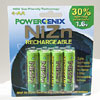 PowerGenix NiZn AA Rechargeable Batteries – 4 Pack by PowerGenix
