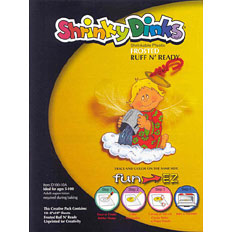 Shrinky Dinks Creative Pack, 25 Sheets Frosted White, Kids Art and Craft Activity Set