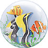 Seaweed Tropical Fish, Double Bubble balloon, 24" by RAINBOW BALLOONS
