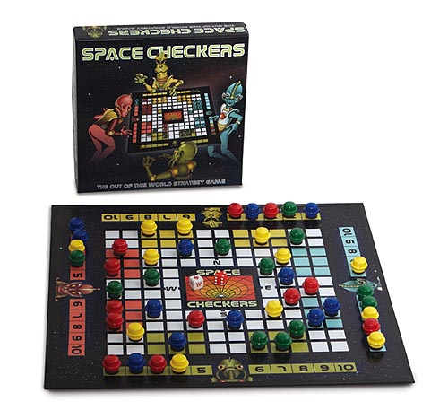 Tdmonthly Tm Archives Of Toydirectory Toys And Games Space Checkers From Rainbow Games Inc