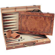 Camphor Wood Backgammon by WOOD EXPRESSIONS INC.