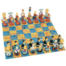 Simpsons Chess Set by WOOD EXPRESSIONS INC.